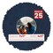 Navy Suede Mat Board for 7x7 Frames - Circle Opening for 4x5 Photos